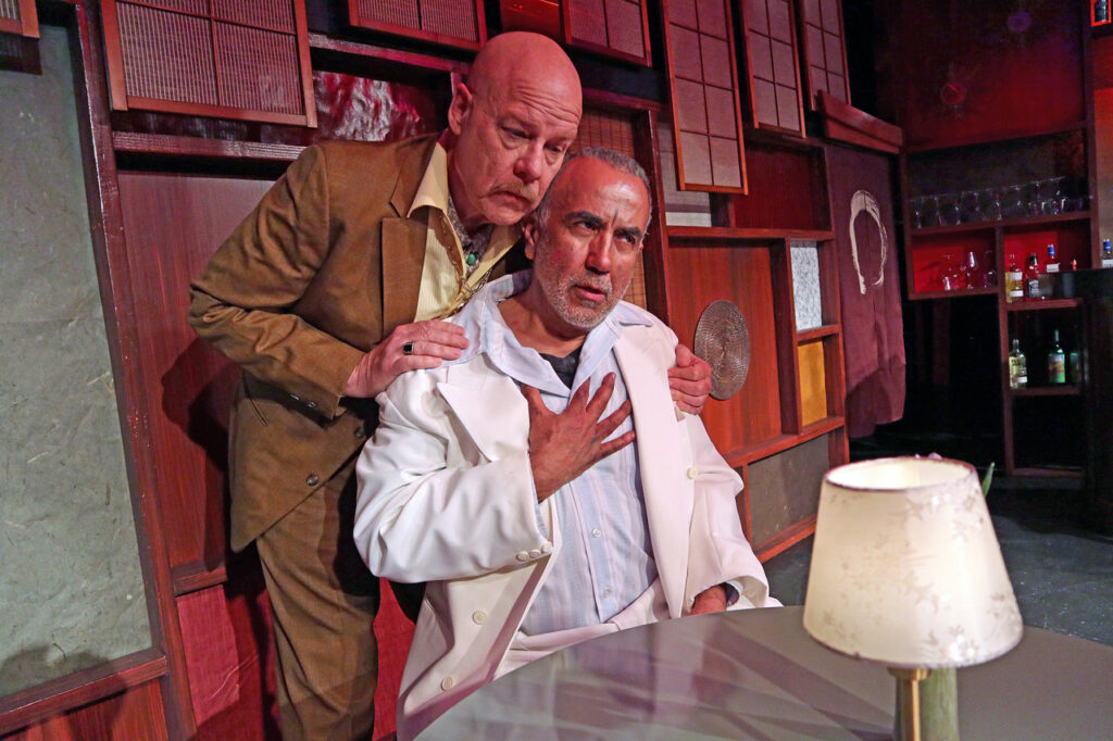 A NoHo Arts theatre review of Dance On Productions’ West Coast premiere of Tennessee Williams’ In the Bar of a Tokyo Hotel, directed by Jack Heller, running April 9-May 18 at Hudson Backstage Theatre.