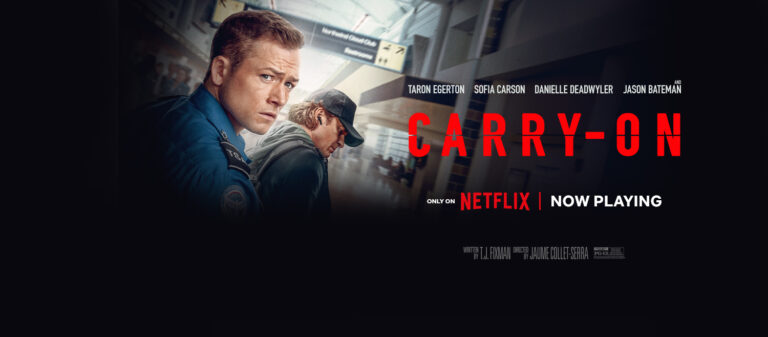 This month’s movie and TV reviews of Carry-On.
