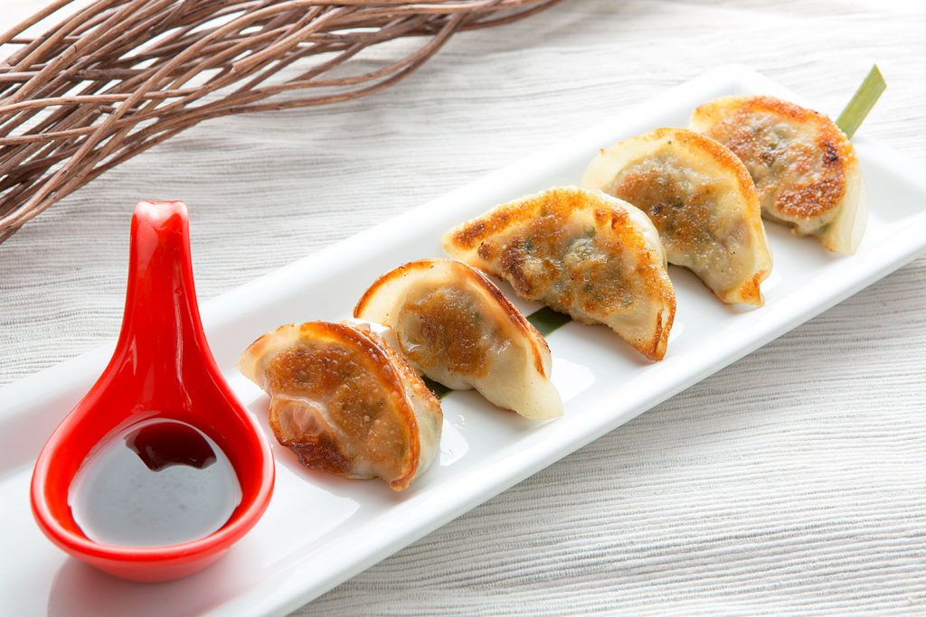Pan-fried Pork Gyoza at Tamashii Ramen House in NoHo Arts District
